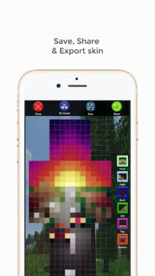 Custom Skin Editor for Minecra android App screenshot 1